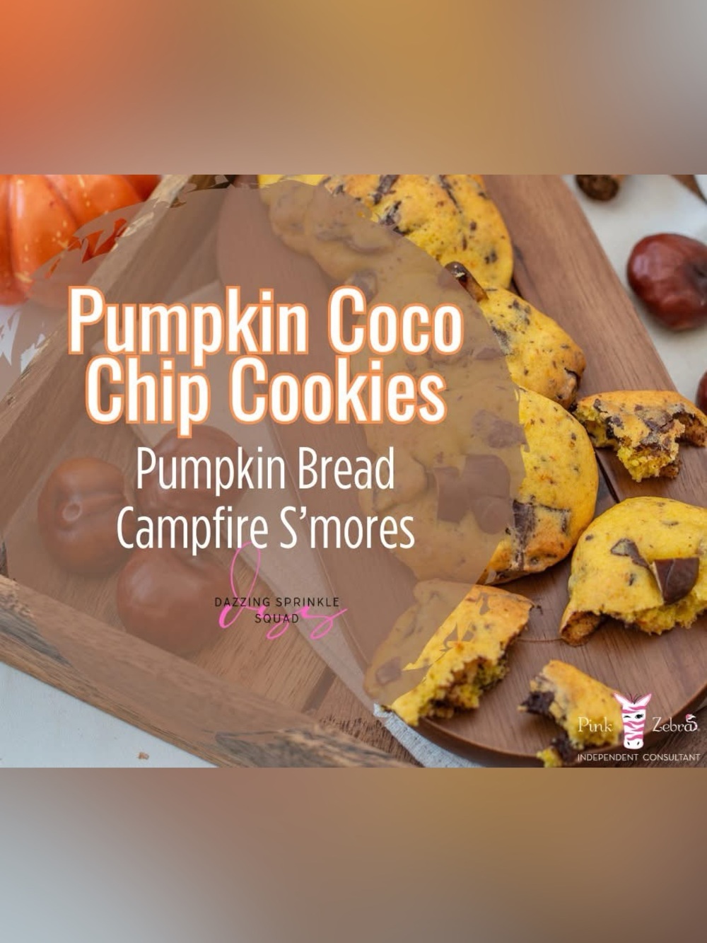 Pink Zebra Pumpkin Coco Chip Cookies Blend 🎃🍪